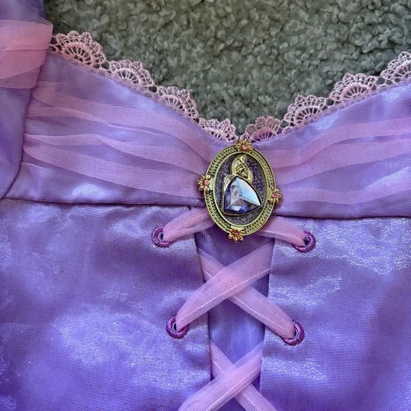 Rapunzel Dress Disney Store Sz 5/6 Purple Land World Cruise Bibbidi Bobbidi - Picture 5 of 9